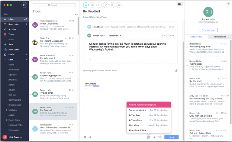 Free pop3 email client for mac